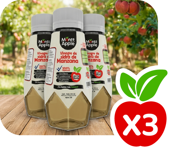 Vinagre de Manzana x3
